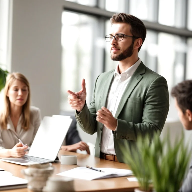 مستشار يتحدث مع رائد أعموارد